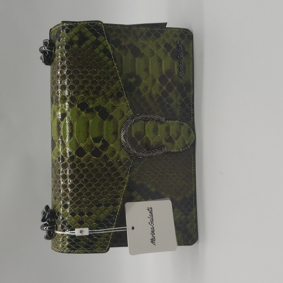 329- Marina Galanti Crossbody Bag Genuine Italian Leather NWT - Picture 1 of 11